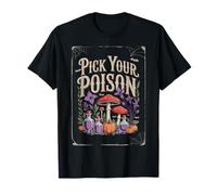 Pick Your Poison Retro Villain Witch Halloween T-Shirt