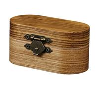Pickder - 3.1 x 1.5 Inch Wooden Storage Choice for Compact Organization, Portable Box with Secure Lid, Multifunctional Case for Guitar, Ukulele, Bass, Mandolin