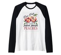 Picked Georgia Peaches Farm Fresh Handpicked Raglan Baseball Tee