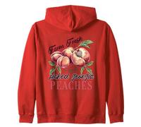 Picked Georgia Peaches Farm Fresh Handpicked Zip Hoodie