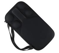 Pickelball Paddle Case for 4 Balls and 1 Racket, EVA+PU Waterproof Storage Bag with Carrying Strap, Shockproof and Moisture-Resistant Protection for Pickleball Rackets, Black (45 x 25 x 6 cm)