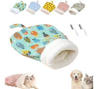 Pickelect Cuddly Pet Nest for Cats and Dogs, Winter Sleeping Bag for House Cats, 360° Warm, Semi-Closed, Cuddly Tunnel Sleeping Bag (Clownfish, S: 35 × 45 cm)