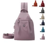 Pickelect Waterproof 2-Way Commuter Bag.Women Men, Oxford Large Capacity Convertible Shoulder Bag, Travel Bags (Taro Pink)