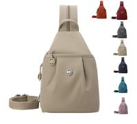 Pickelect Waterproof 2-Way Commuter Bag.Women Men, Oxford Large Capacity Convertible Shoulder Bag, Travel Bags (Light Khaki)