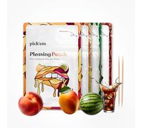 pick'em flavoured toothpicks Fizz and Fruity 4-Pack [80x FLAVOURED TOOTHPICKS] - the lifestyle alternative to chewing gum (fizz & fruity) - toothpicks with flavour - toothpicks wooden