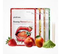pick'em flavoured toothpicks Ultimate Fruity Pack with Matcha [80x FLAVOURED TOOTHPICKS] - the lifestyle alternative to chewing gum (fruity & fresh) - toothpicks with flavour - toothpicks wooden