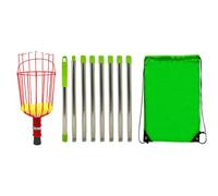Picker Pole with Basket - Telescopic Fruit Harvesting Tool with Detachable Rustproof Grip | Lightweight Extendable Picker for Pear, Plum, Lemon, Apricot, Orchard Garden Use