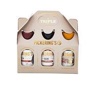 Pickering?s Gin Triple Tipple Gift Set, 3x 5cl | Scottish Gin, Handcrafted in Edinburgh | Perfect Gin Gift | Multi-Award-Winning Modern Recipe | Pickering?s Gin, Pickering?s Original 1947 Gin,