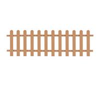 WPC Picket Fence Outdoor Fence Panel Lawn Barrier Garden Border Edge vidaXL