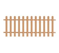 Picket Fence WPC brown 200x80 cm wood-plastic composite durable panel waterproof