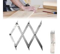 Picket Master Pro 3 Point Center Finder for Precise Measurements, Stainless Steel Center Finder Tool,Accurate Center Point Marking& Equal Spacing Divider,Carpenter Center Search Tools,1" to 12.5"