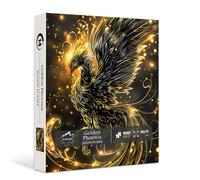 PICKFORU Phoenix Puzzles for Adults 1000 Pieces, Vintage Mythical Bird Animal Jigsaw Puzzle, Difficult Challenging Mystery Art Theme for Home Wall Decor