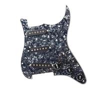 Pickguard Electric Guitar And Black SSS Loaded Prewired Scratchplate Assembly (Color : 02)