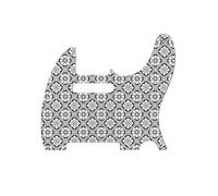 Pickguard for Telecaster Electric Guitars, 1-Ply Anodized with Floral Pattern Engraving; Hana; 1 Unit