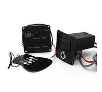 Pickguard Guitar Part 4 Band Acoustic Guitar Pickup With Tuner Mic Blend Preamp EQ Tuner(Bk 3)