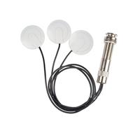 Pickguard Guitar Part Acoustic Instrument 3-piece Sticky Cover Jack Multi-function Patch Pickup(White)