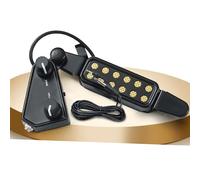 Pickguard Guitar Part Folk Guitar Pickup Guitar Sound Hole-free Magnetic Pickup, Comes With A 300cm Connecting Line(Bk Adjust)