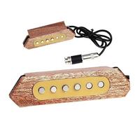 Pickguard Guitar Part Magnetic Soundhole Pickup Transducer Wooden For 39"/40"/41"/42" Acoustic Guitar Music Amplifier