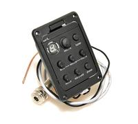 Pickguard Guitar Part Pickup 4 Band Equalizer With Mic Dual Mode Preamp EQ Tuner Guitar Pickup Beat Board With Soft Piezo