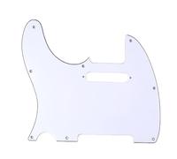 Pickguard Guitar Part Suitable For TL Single-hole Electric Guitar Pickguard Colored Front Cover Left-handed/right-handed(White L)