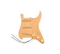 Pickguard Pickup Guitar Accessories Natural Bamboo SSS Pickup Pickup Set