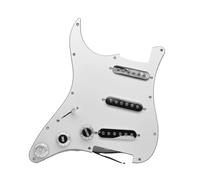 Pickguard Pickup Loaded Prewired Single Coil SSS Pickguard Pickups And Back Shroud Set For FD ST Electric Guitar(Silver)