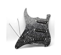 Pickguard Pickup Loaded Prewired Single Coil SSS Pickguard Pickups And Back Shroud Set For FD ST Electric Guitar(Black Pearl)