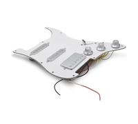 Pickguard Pickup ST Electric Guitar Double Coil Pickup SSH Guitar Pickguard With Silence Switch/3.5 JackLoaded Prewired Black White