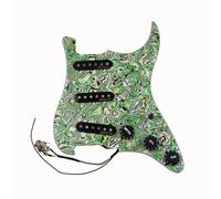 Pickguard Pickups 7 Voices Prewired Pickguard Harness Guitar Pickup WVS 60's Alnico5 SSS Single Coil Pickup(B)