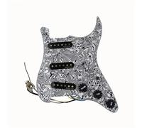 Pickguard Pickups 7 Voices Prewired Pickguard Harness Guitar Pickup WVS 60's Alnico5 SSS Single Coil Pickup(D)