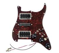 Pickguard Pickups Guitar Prewired Loaded ST Pickguard With Coil Splitting HSH Humbucker Pickups Set Kill Converter For ST Electric Guitar