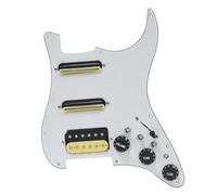 Pickguard Pickups Left Right Hand ST Guitar SSH-Coil Splitting Prewired Pickguard Two Humbucker + One Humbucker9K/9K/15K With 3.5 Output(D)