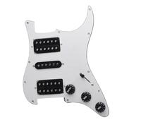 Pickguard Pickups Set for Guitar Circuits Electric Guitar Pickguard HSH Loaded Prewired Scratchplate Assembly Black White Yellow (Color : 4)