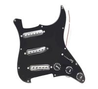 Pickguard Pickups Set for Guitar Loaded Prewired Single Coil SSS Pickguard Pickups And Back Shroud Set For FD ST Electric Guitar White Black Red (Color : 2)