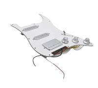 Pickguard Pickups Set for Guitar ST SSH Silver Pickup Pickguard Electric 48/50/52 Guitar Pickguard Loaded Prewired Scratchplate Assembly