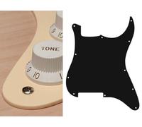 Pickguard, Stallion, no holes (only screw holes), 1 ply, cream
