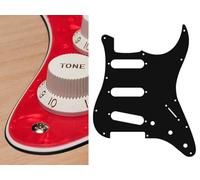 Pickguard, Stallion, standard, SSS, 3 pot holes, 3-5 switch, 3 ply, pearl red