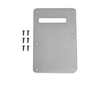 Pickguard Tremolo Cavity Cover Back Plate for ST Style Electric Guitar (Silver)