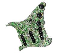 Pickguard with Pickups 7-Way Type Fully Loaded SSS Guitar Pickguard Ainico 5 Single Coil Pickups Set Suitable For DIY Guitar Part (Color : 01)
