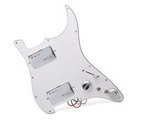 Pickguard with Pickups Brass Cover HH Electric Guitar Two Humbucker Coil Spliting Loaded Prewired Pickguard