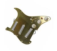 Pickguard with Pickups Gold Mirror Pickguard White Pickup Dual Hot Rail Humbucker Pickup Versatility Pre-wired Pickguard For For ST Guitars