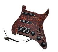 Pickguard with Pickups Prewired Guitar Pickguard Set Multifunction SSH Mini Humbucker Pickup High Output Wiring Harness Set (Color : 01)