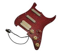 Pickguard with Pickups Prewired Guitar Pickguard SSH Alnico V Humbucker Pickups Wiring Harness 3 Push-Pull Single Cut Set