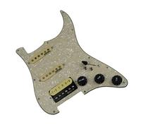 Pickguard with Pickups Prewired Pickguard Pickup With SSH Single Coil Humbucker Pickup For For ST Guitar Parts (Color : 01)