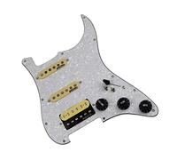 Pickguard with Pickups Prewired Pickguard Pickup With SSH Single Coil Humbucker Pickup For For ST Guitar Parts (Color : 02)