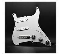 Pickguard with Pickups Silver Cover Pickup Single Coil SSS Electric Guitar Pickguard Pickup Loaded Prewired Scratch Plate For For ST Guitar