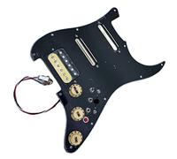 Pickguard with Pickups SSH Prewired Guitar Pickguard With Mini Humbucker Pickups Set Multifunction Fit For For ST Guitar