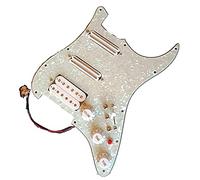 Pickguard with Pickups SSH Upgrade Prewired Guitar Pickguard Set Multifunction Converter With High Output Mini Humbucker Pickups