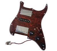 Pickguard with Pickups Upgrade Loaded Prewired HSH Pickguard Multifunction Converter Alnico Black Single Coil Pickups For For FD Guitar