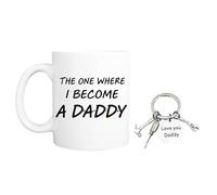 Pickhut Daddy Gift idea: The One Where I Become Daddy 11oz Coffee Mug, Expectant Daddy, Dad, Baby Shower, Friends Parody, Daddy to be, First Fathers Day, Birthday, Men Gift
